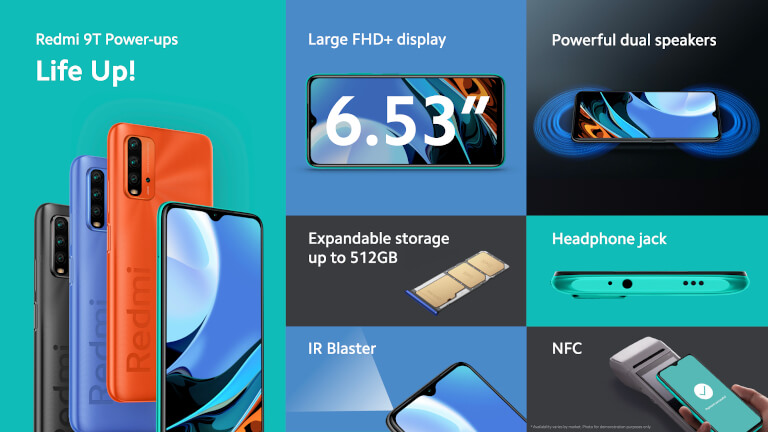 Xiaomi Redmi 9T 発表、6000mAhバッテリー・Snapdragon 662搭載の4G 