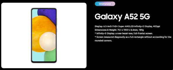 Galaxy A52 5G 発表、6.5インチ120Hz・Snapdragon 750G搭載の5Gスマートフォン | phablet.jp