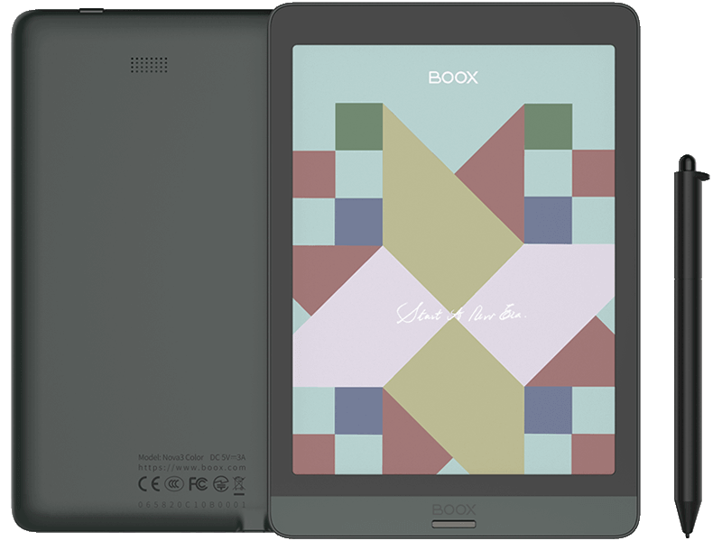 ONYX BOOX Nova3 Color 発表、7.8型カラーEinkディスプレイの 