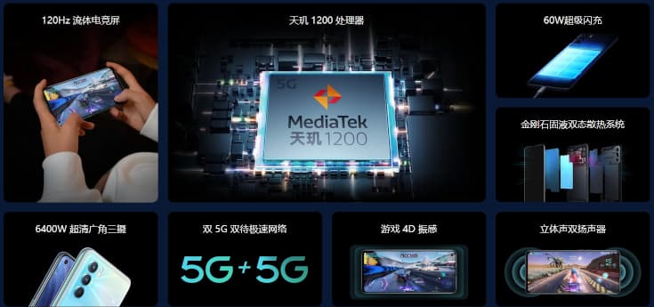 OPPO K9 Pro 5G 発表、MediaTek Dimensity 1200・60W充電・6.43インチ 