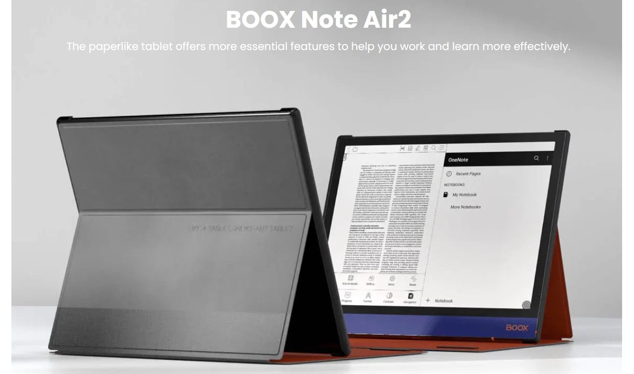 ONYX BOOX Note Air2 発表、10.3インチEinkディスプレイのAndroid 
