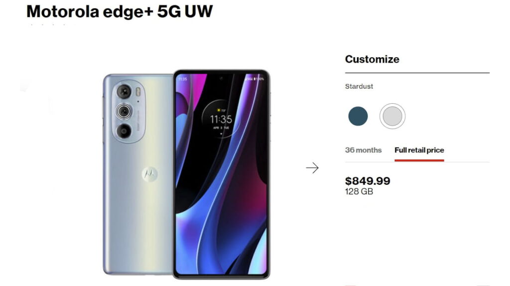 motorola edge+ 5G UW