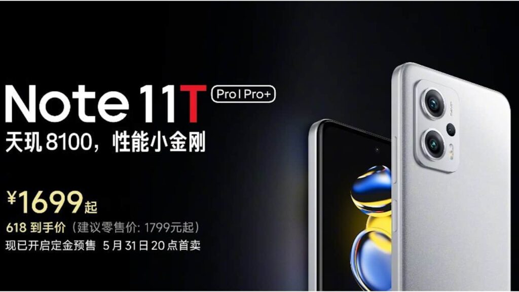 Redmi Note 11T Pro