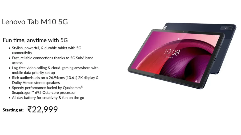 Lenovo Tab M10 5G