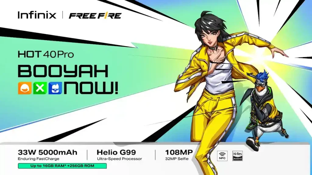 Infinix HOT 40 Pro FREE FIRE