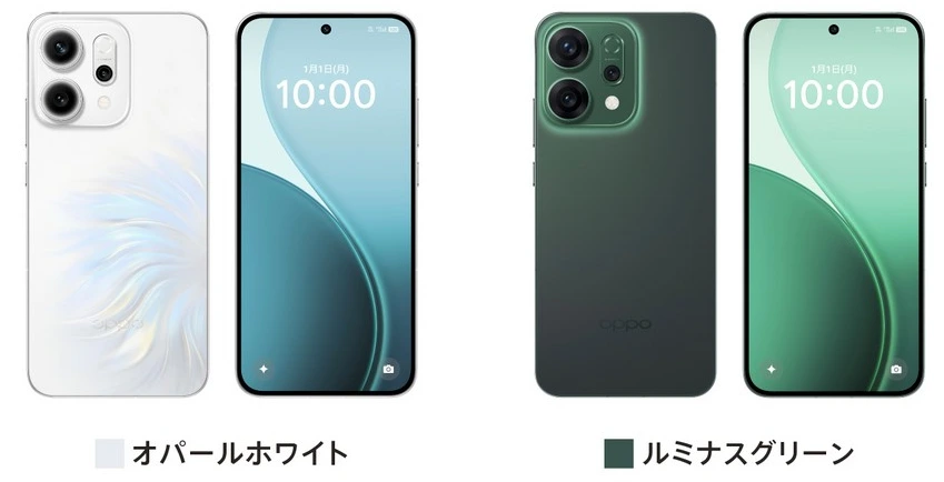 OPPO Reno14 (CPH2737)国内発売、6.6インチ120Hz・D8350・80W