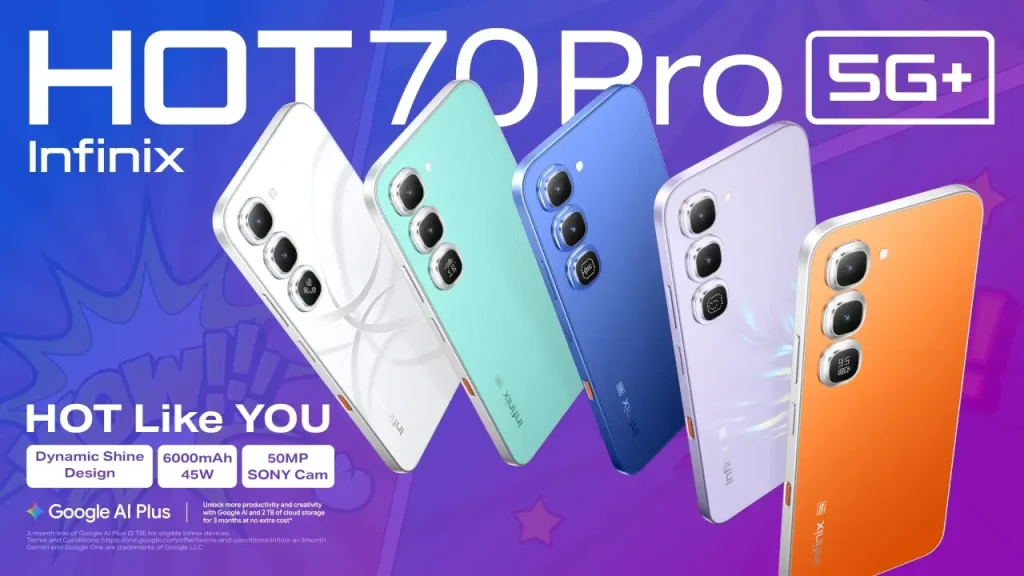 Infinix HOT 70 Pro 5G+